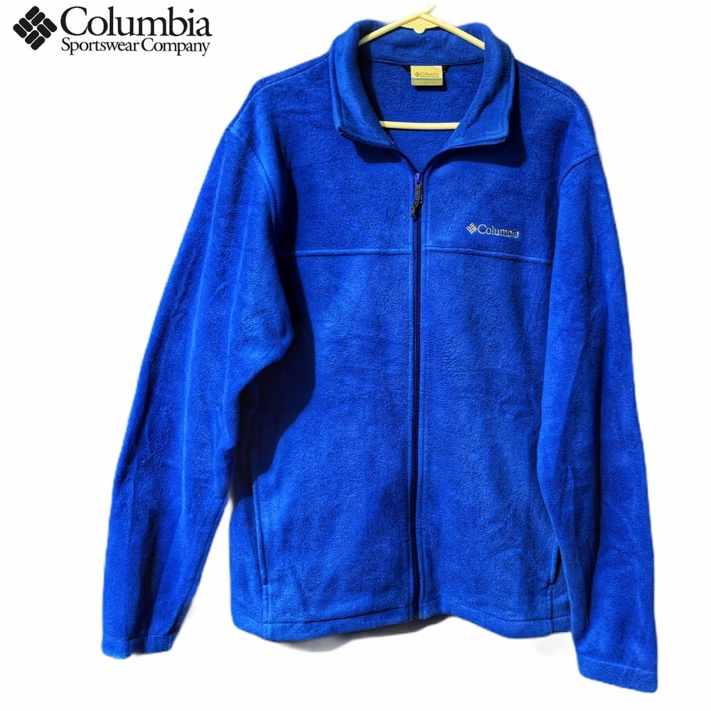 Columbia Fleece Sweater. Size Large. Mens. Blue.